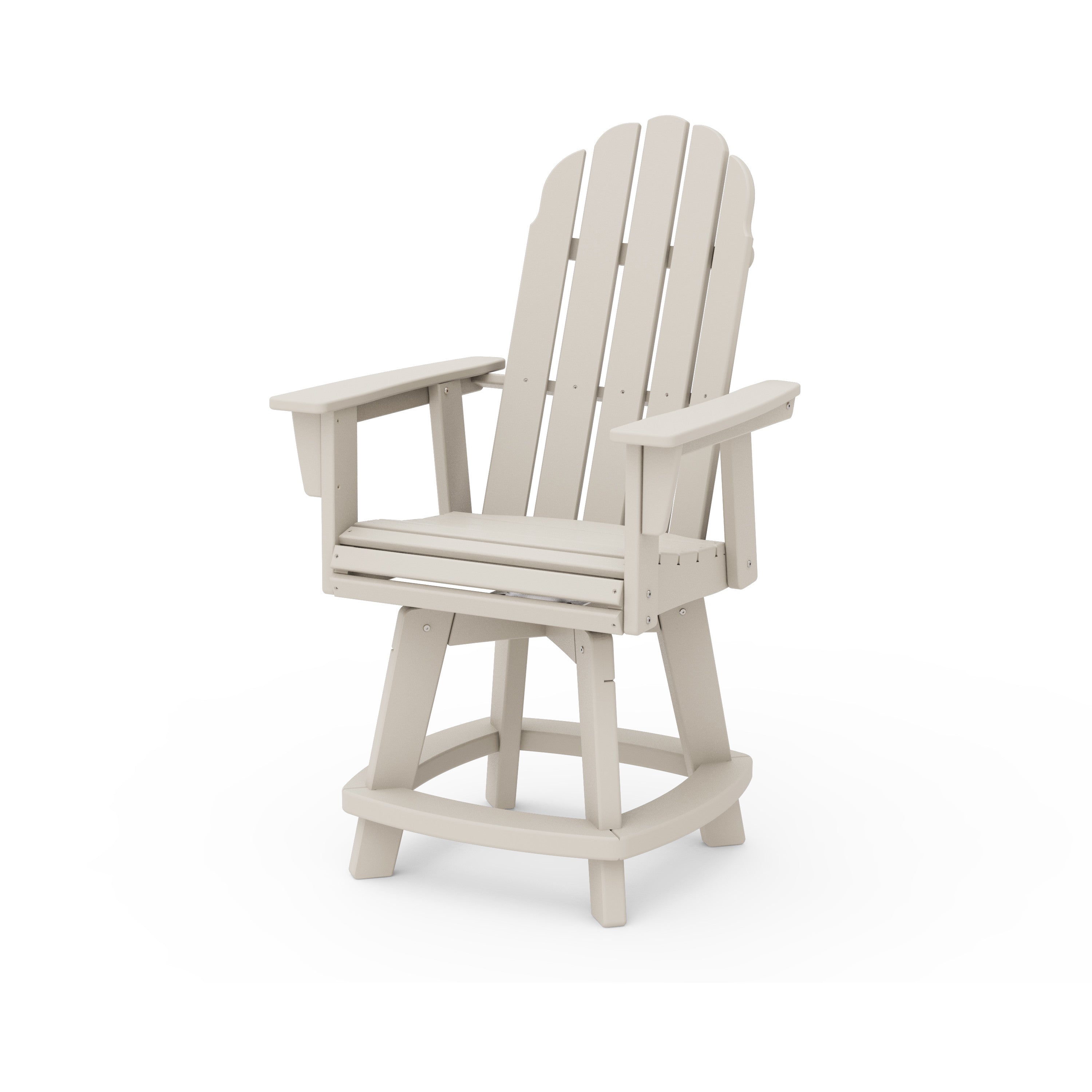 Vineyard Curveback Adirondack Swivel Counter Chair
