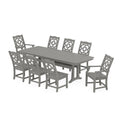 Chinoiserie 9-Piece Dining Set with Trestle Legs