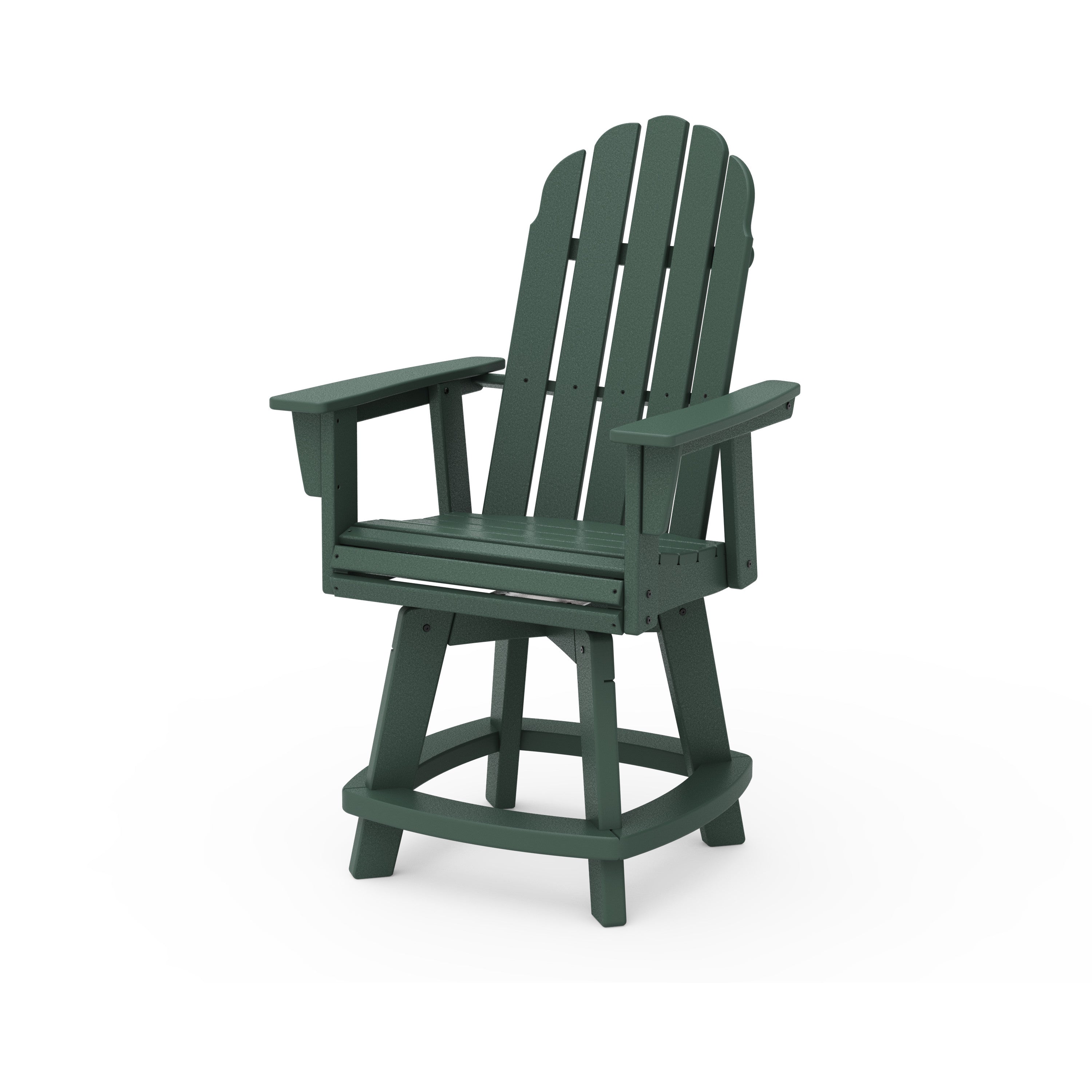 Vineyard Curveback Adirondack Swivel Counter Chair