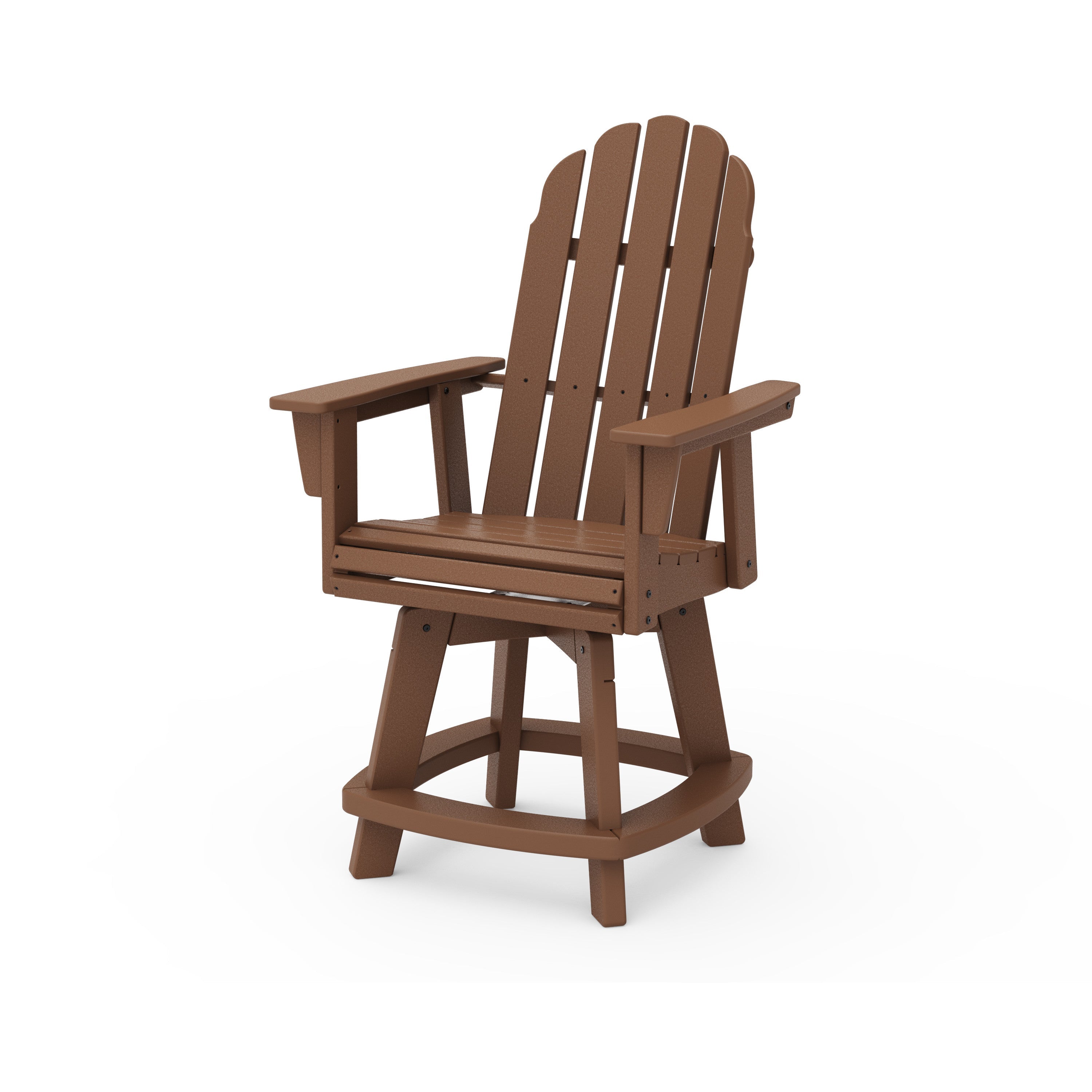 Vineyard Curveback Adirondack Swivel Counter Chair