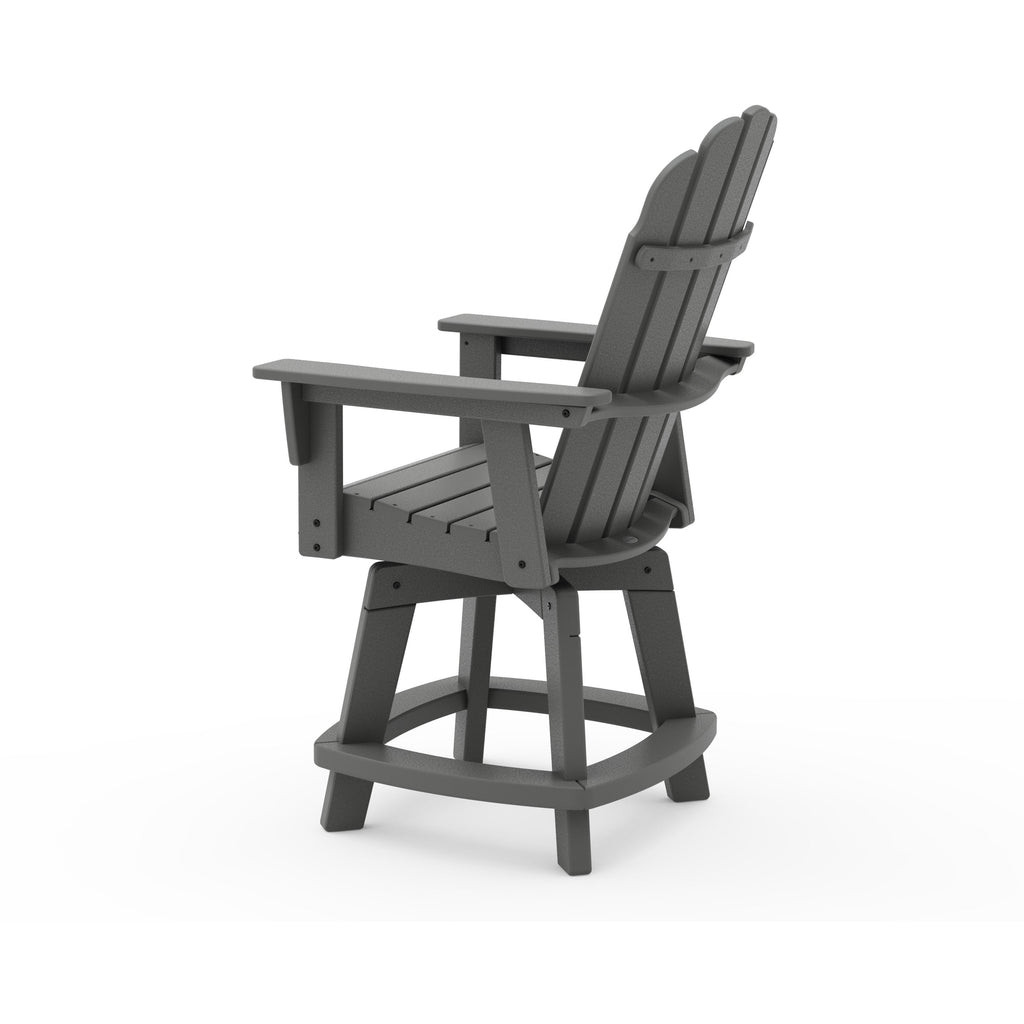 Vineyard Curveback Adirondack Swivel Counter Chair
