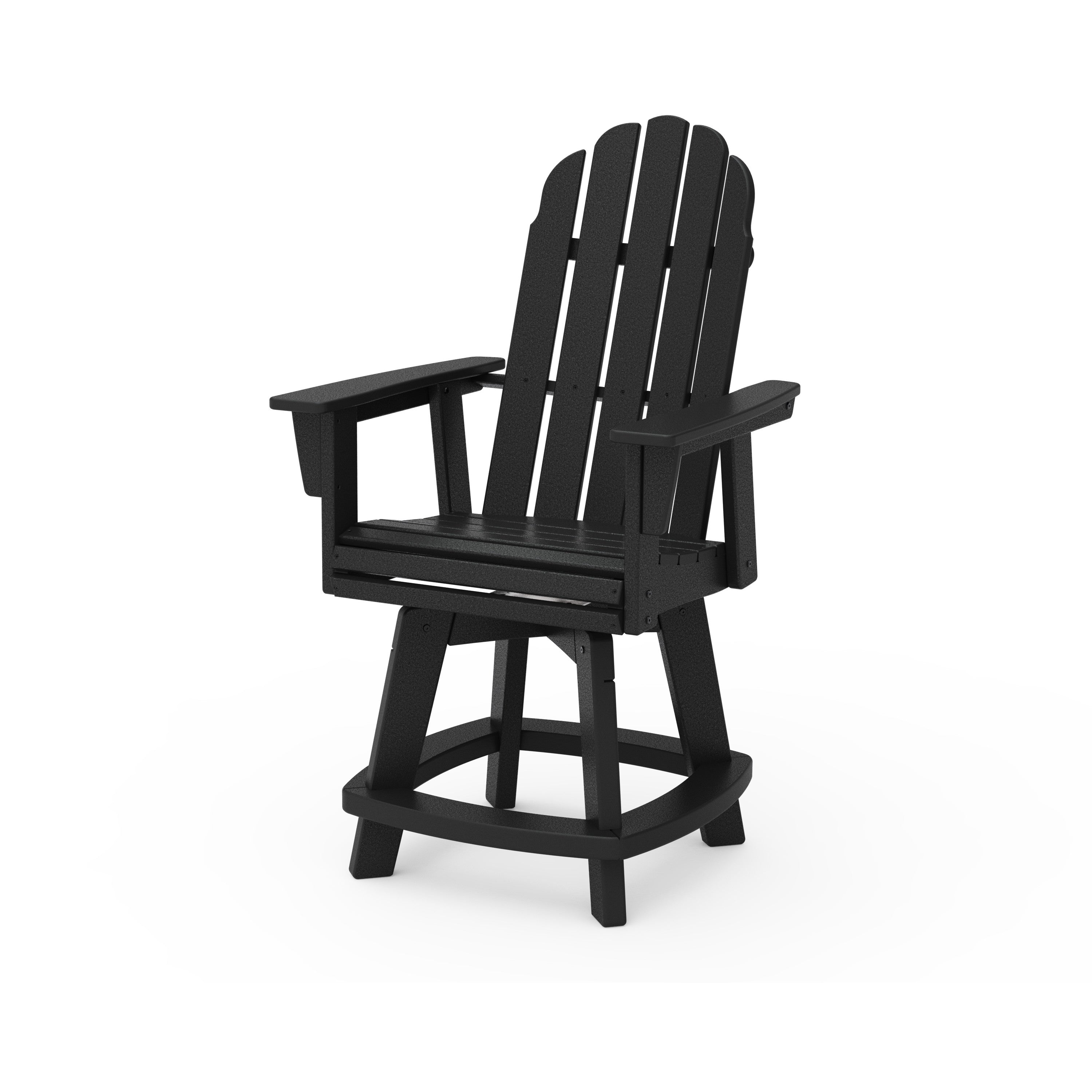 Vineyard Curveback Adirondack Swivel Counter Chair