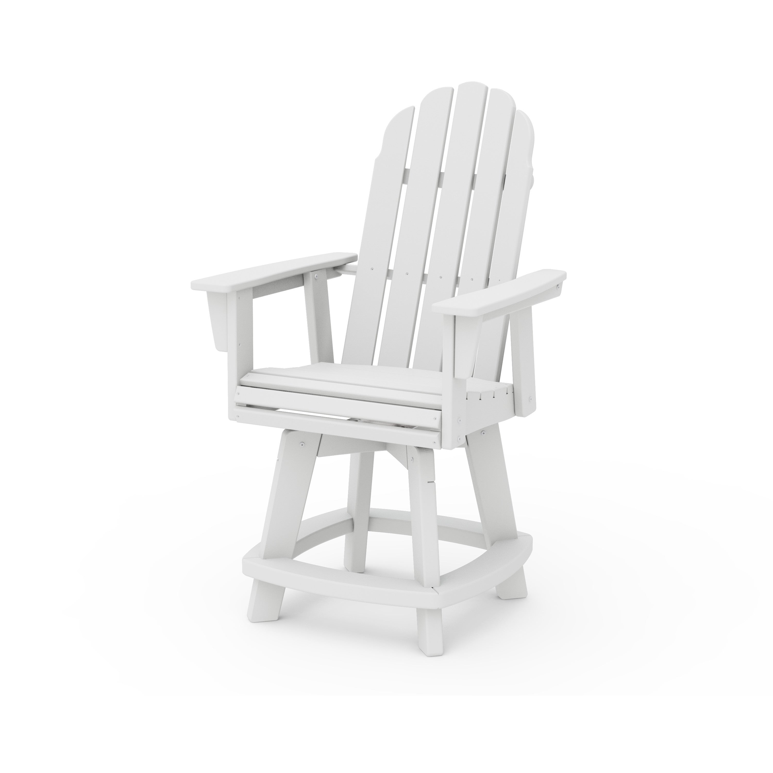 Vineyard Curveback Adirondack Swivel Counter Chair