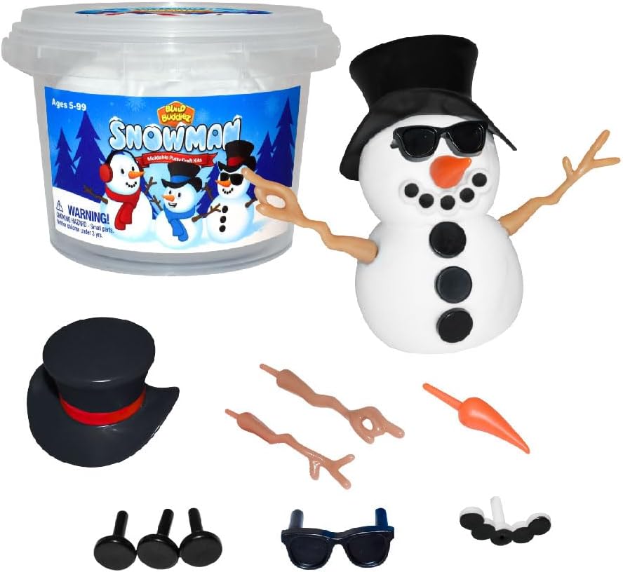 Build Buddiez Snowman Moldable Putty Craft