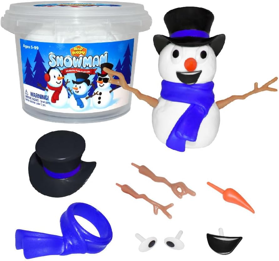 Build Buddiez Snowman Moldable Putty Craft
