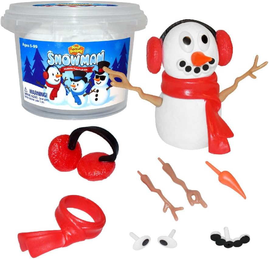 Build Buddiez Snowman Moldable Putty Craft