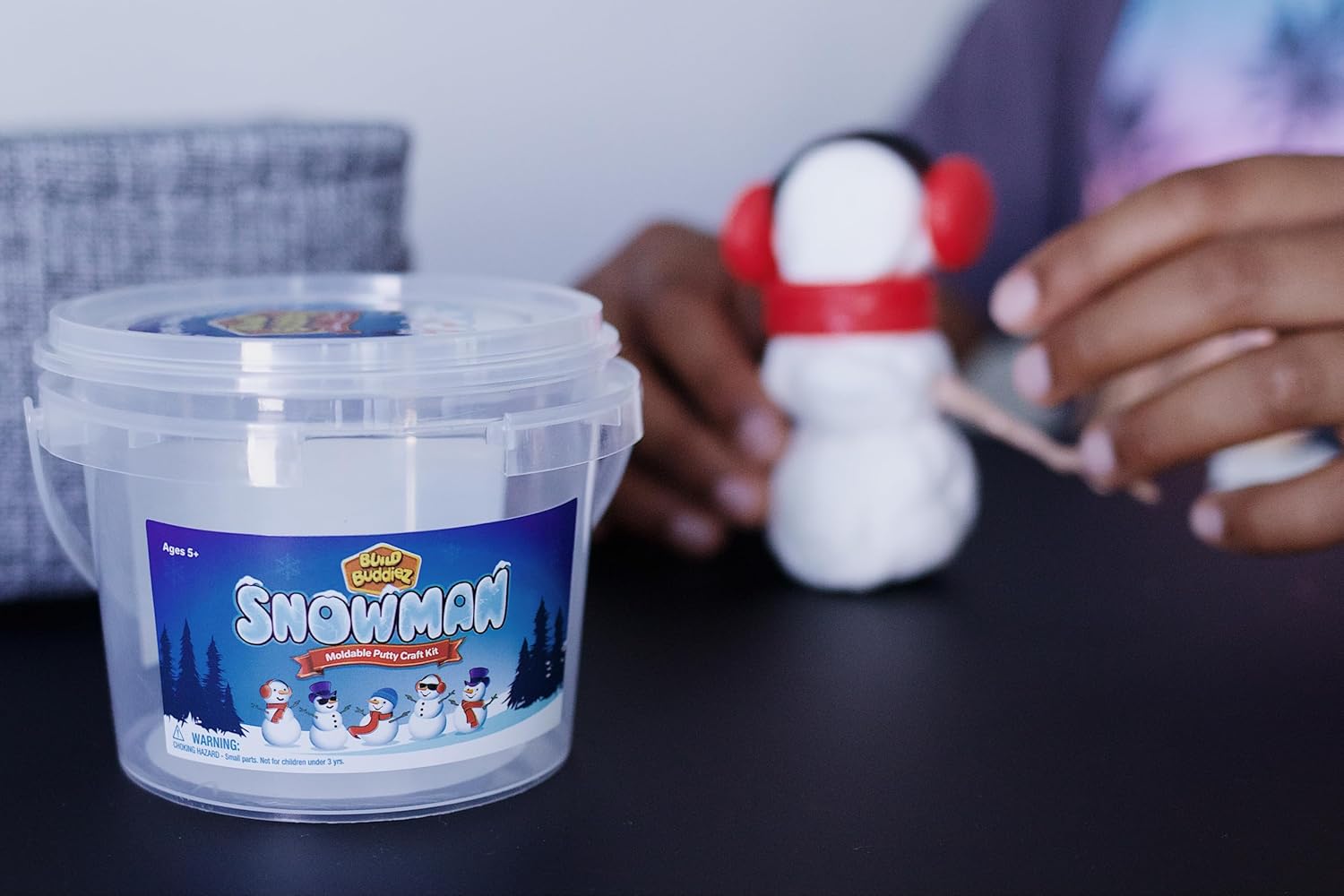 Build Buddiez Snowman Moldable Putty Craft