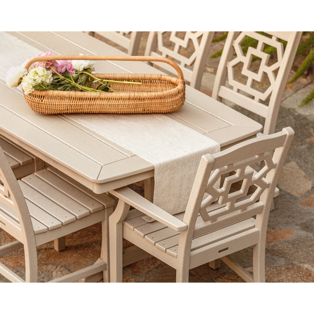 Chinoiserie 9-Piece Dining Set with Trestle Legs